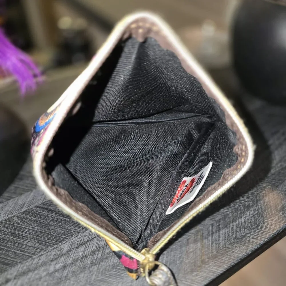Chula Pyramid Wristlet Bag - Bold‎ Mandala Design